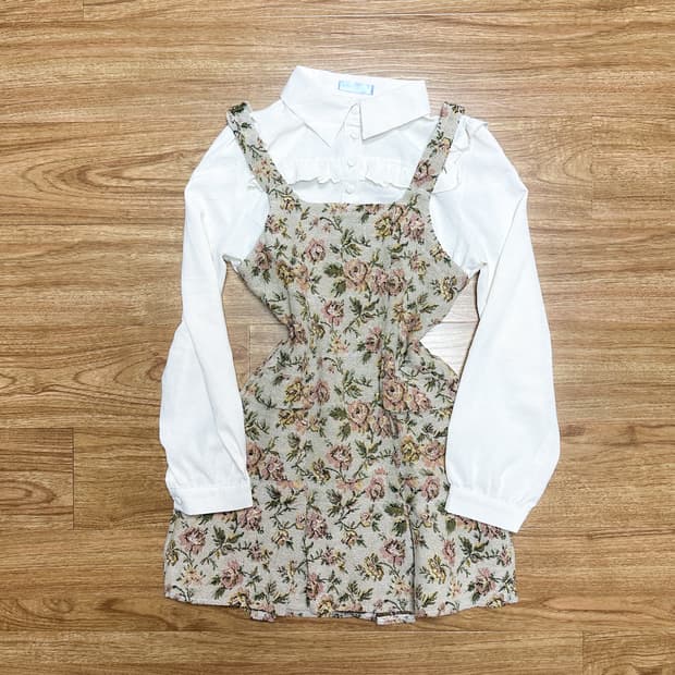 빈티지 블라우스 원피스 히메갸루 로걀 라떼 발레코어 헤이세이 긱시크 고딕