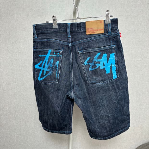 빈티지 Stüssy PDW 러프앤러기드 데님 반바지