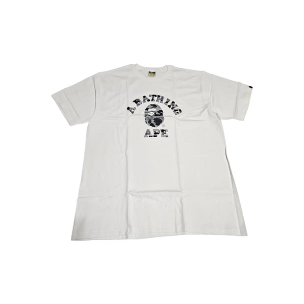 베이프 헤더 그레이 카모 컬리지 티셔츠[XXL]