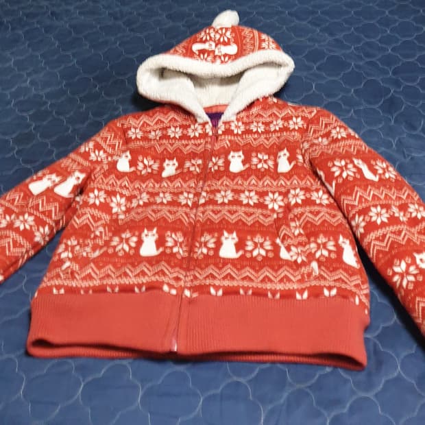 더데이걸즈 양털 후드 집업자켓 (S)