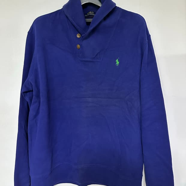 폴로 랄프로렌 블루 헨리넥 맨투맨