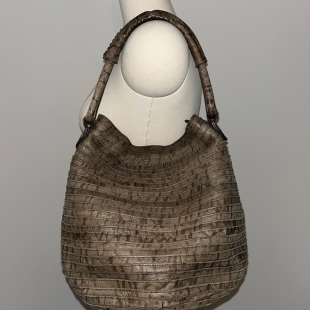 Japanese vintage beige shoulder bag