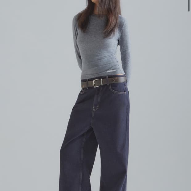 Franticservice 프랜틱서비스 루즈 와이드 데님팬츠 스몰