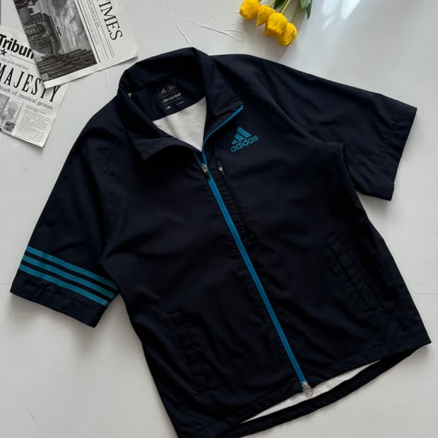adidas 아디다스 일본판 Y2K 반팔 바람막이