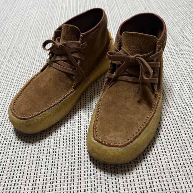 클락스 브라운 스웨이드 모카신 UK7