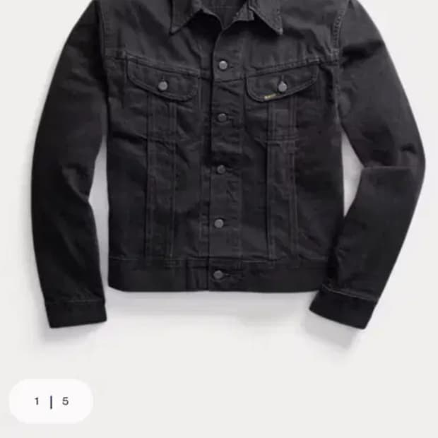 rrl lot271 블랙 트러커 라지