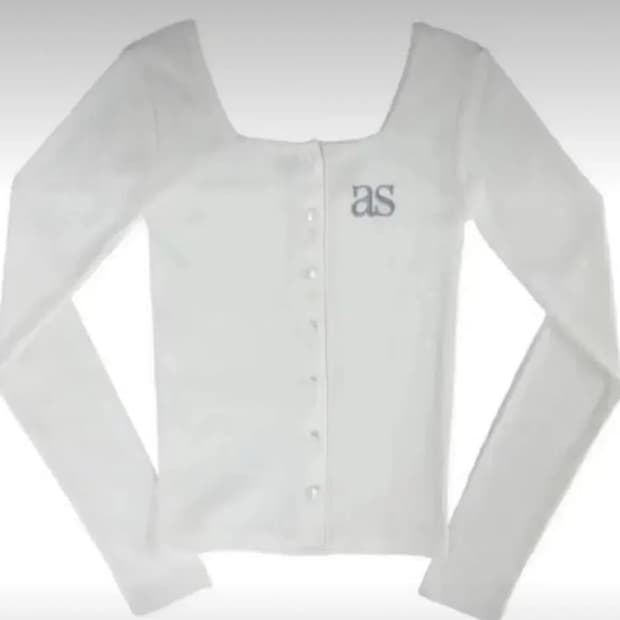 애즈온 시실리 가디건 화이트
