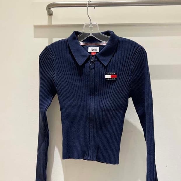 타미진스 골지 니트 집업