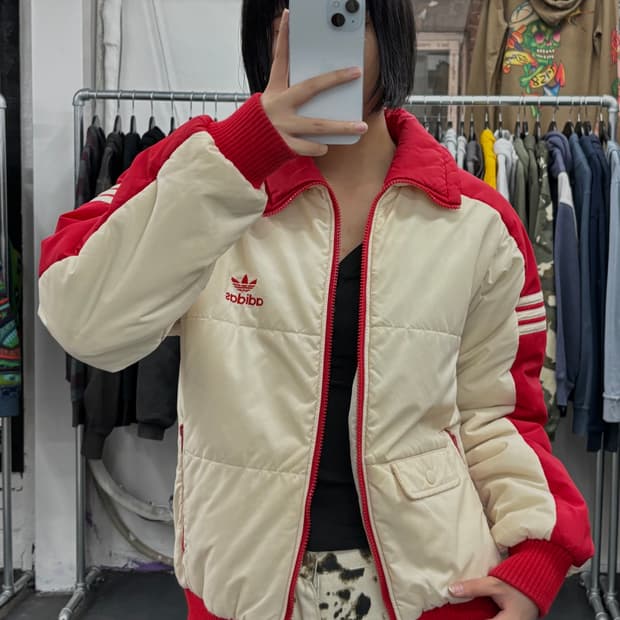 아디다스 80s 트레포일 푸퍼 자켓