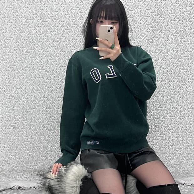 폴로 랄프로렌 레트로 빈티지 Y2K 딥그린 맨투맨 M C10013