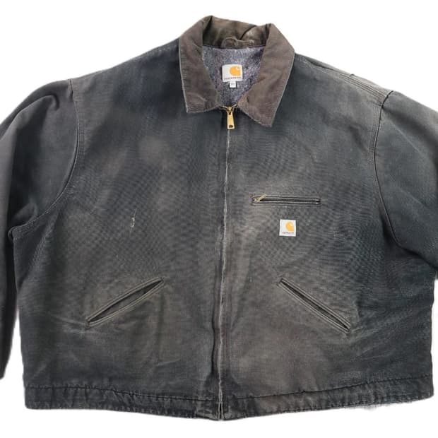 칼하트 디트로이트 캔버스 자켓 블랙 4XL