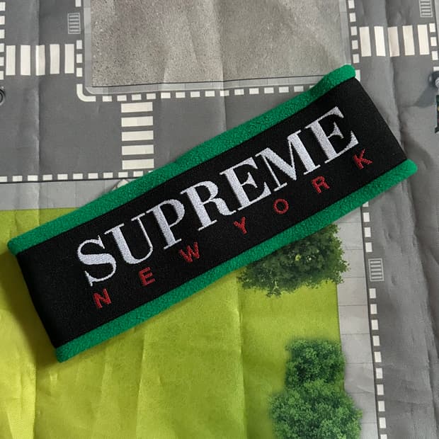 슈프림 플리스 헤드밴드 그린 16FW