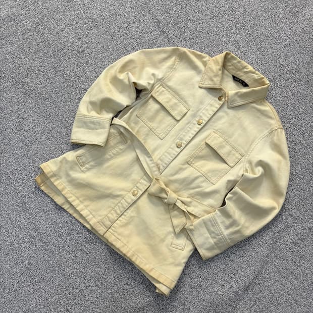 55 브리엘 여성 버튼 자켓 크림 0323J