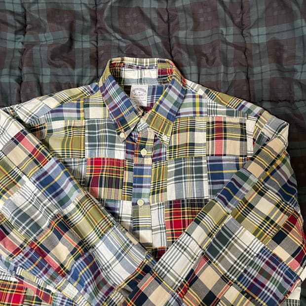 브룩스브라더스 마드라스 패치워크 / m