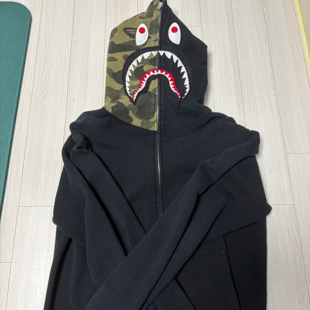 베이프 카모 샤크 후드 XL