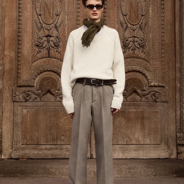 [L] STU 25FW 슈퍼파인 울 브이넥 니트 크림 (M 교환 가능)