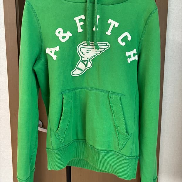 아베크롬비 앤 피치 그린 후드티 S