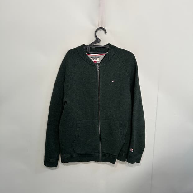 타미힐피거 진스 남성 니트 풀집업 L