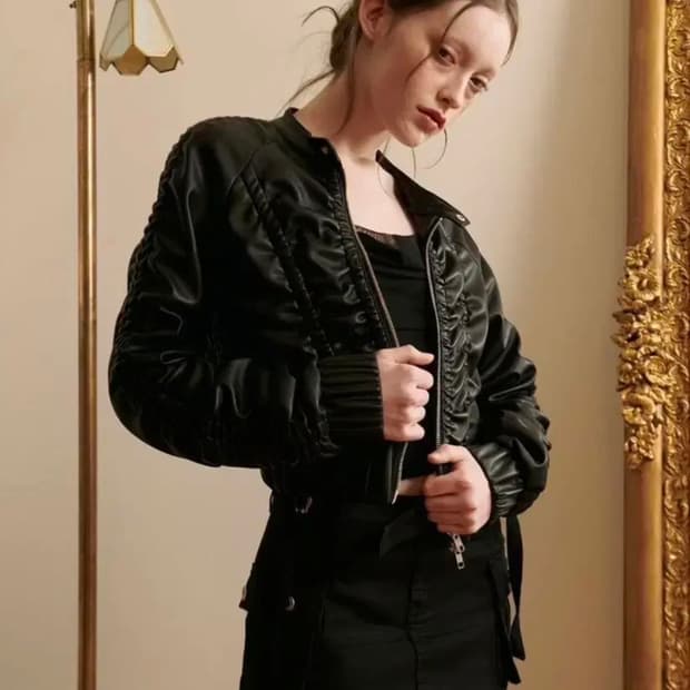 페인오어플레져 가죽 자켓 M