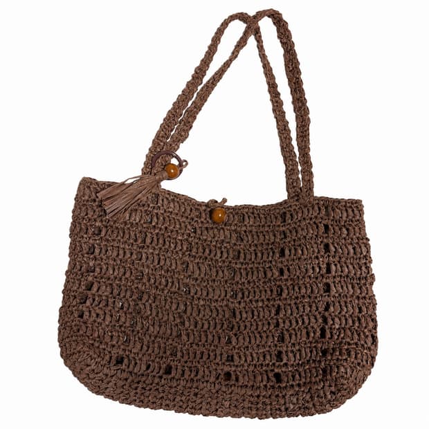 Handmade Cocoa Crochet Tote