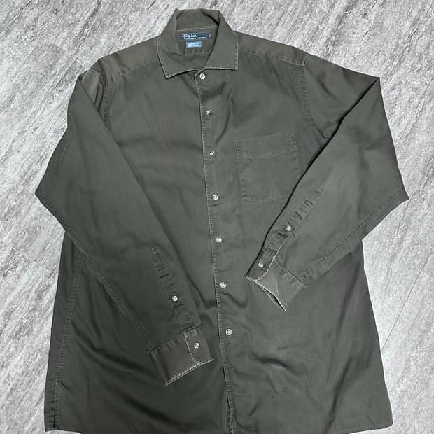 폴로 랄프로렌 남성 셔츠 L 블랙 골지