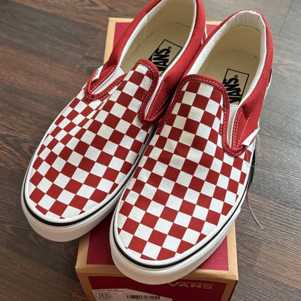 [새상품/285] Vans 보사노바 체커보드 슬립온