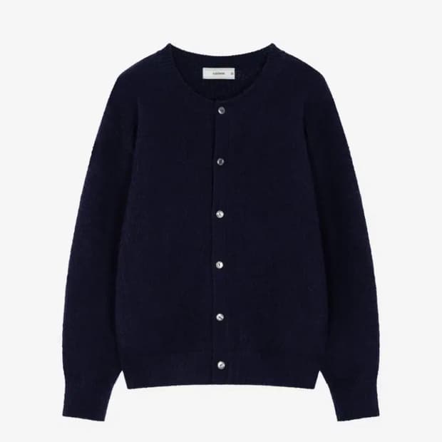 웨이비니스 모헤어 가디건 네이비