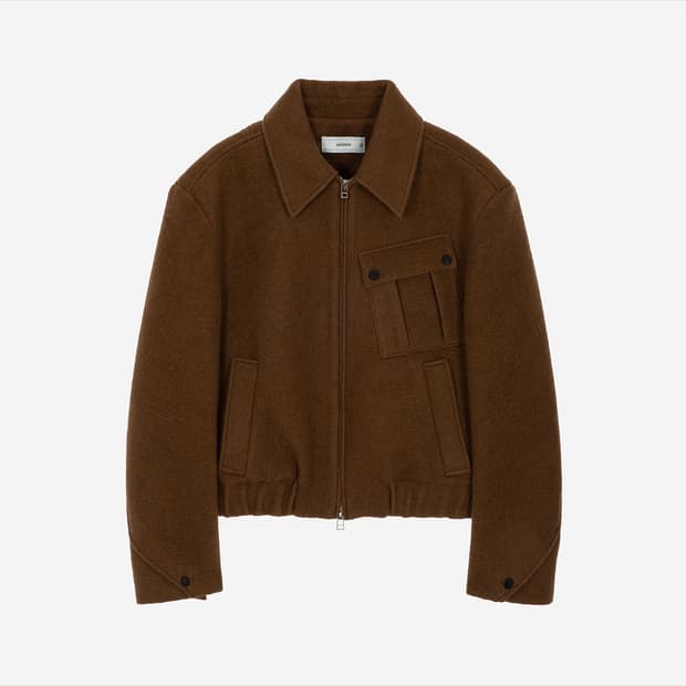 웨이비니스 텍스처 크롭자켓 베이지 2사