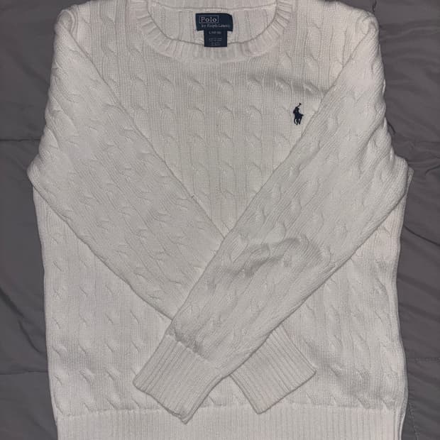 폴로 랄프로렌 꽈배기 케이블 니트