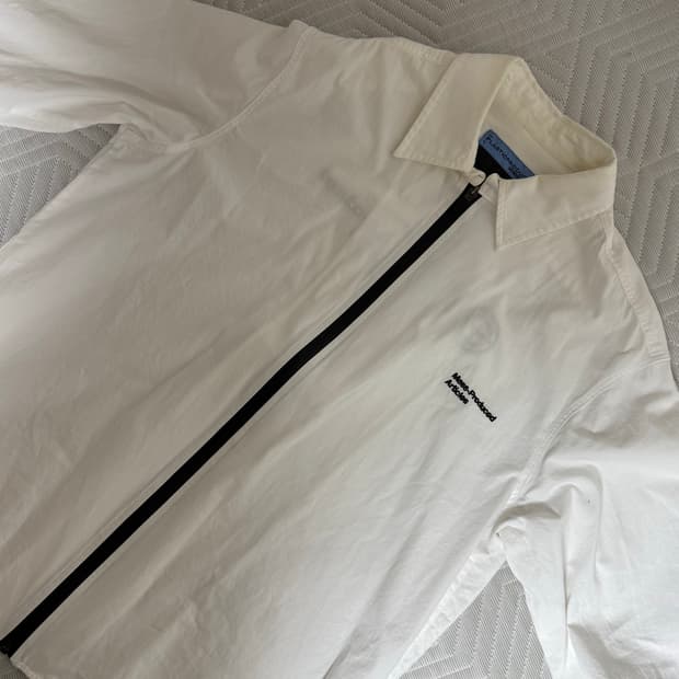 [PLASTICPRODUCT] 집업셔츠 화이트