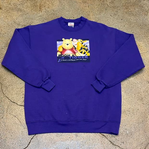 90s Made in USA 미국 빈티지 디즈니 푸우 맨투맨