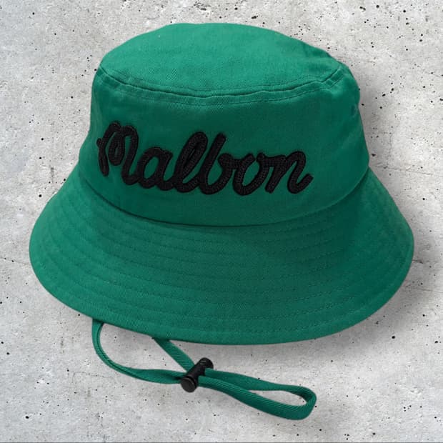 말본 그린 버킷햇 모자 챙모자