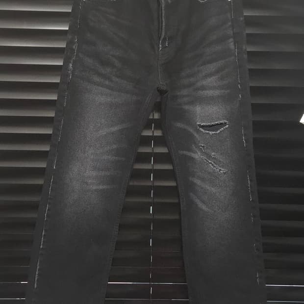 kangjungseok Denim Pants Type 03 black