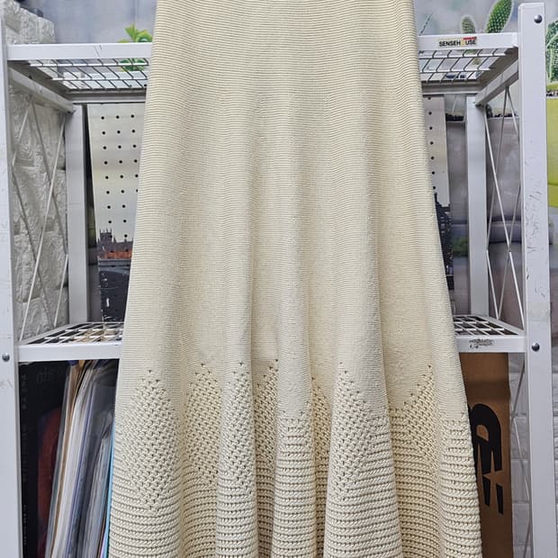 더캐시미어 여성 니트롱스커트 25 플레어스커트 AD14