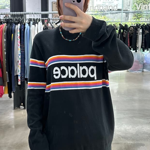 팔라스 17SS 멀티 스트라이프 스웨터 