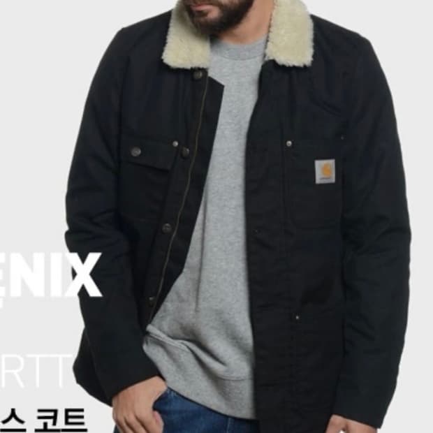 칼하트 피닉스 코트 네이비 S