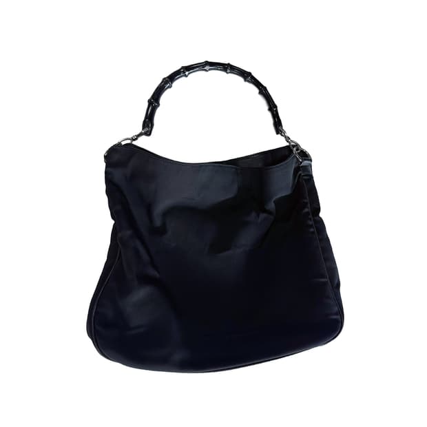 GUCCI nylon bamboo bag