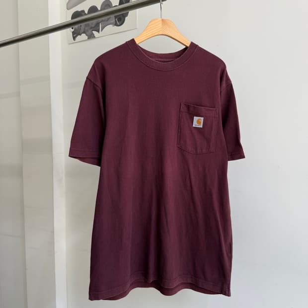 CARHARTT 포켓 반팔 티셔츠