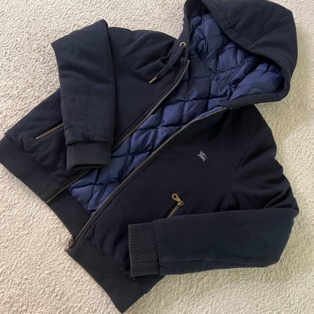 버버리 퀼팅 후드 자켓