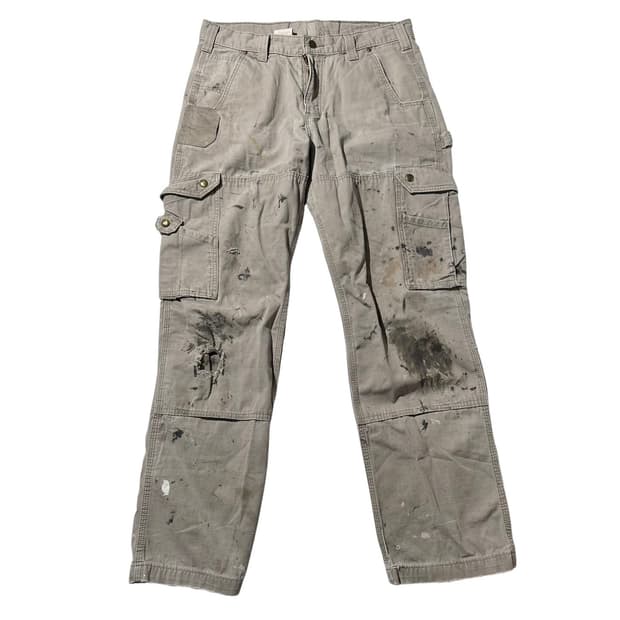 칼하트 립스탑 카고 더블니 워크 팬츠