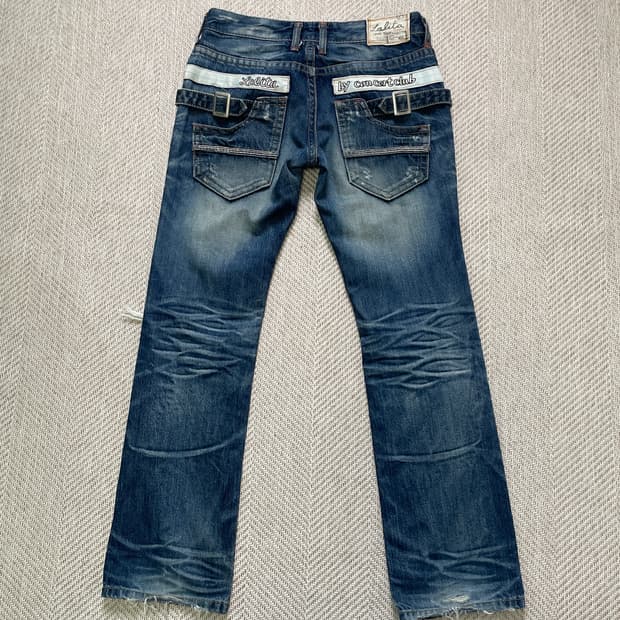 로리타 진 x concert dib 디스트로이드 데님팬츠