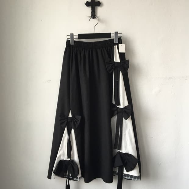 Ribbon point skirt