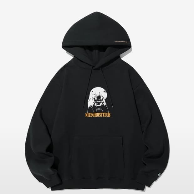 CRYING SMILE HOODIE_CHARCOL 크라잉 스마일 후드티