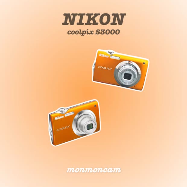박스셋🧡 니콘 쿨픽스 s3000 오렌지 디카 coolpix