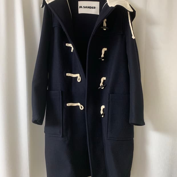 JIL SANDER+ 네이비 더플 코트 38 (100-105)