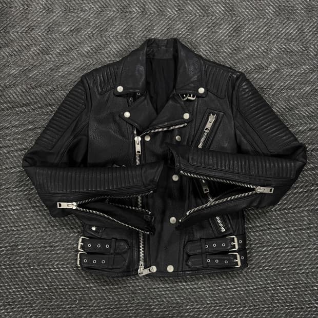 Quilting Lamb skin biker jacket