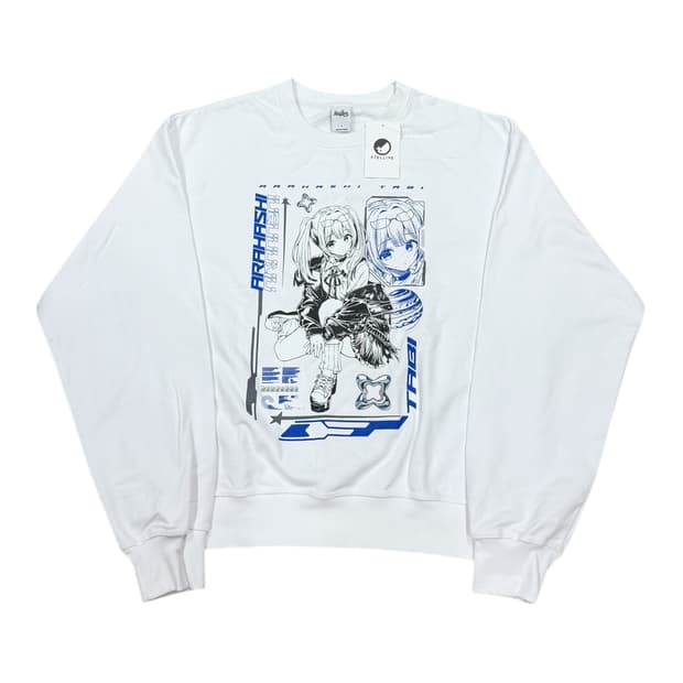 스텔라이브 아라하시 타비 스웻셔츠 맨투맨 화이트 2