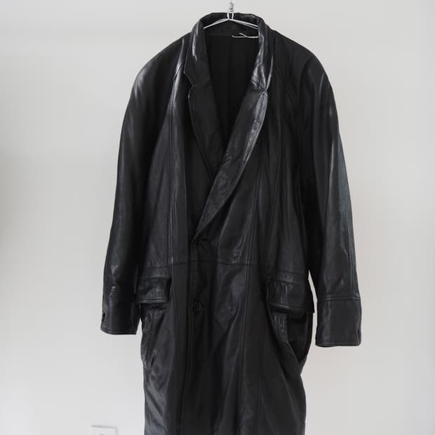 vintage leather coat 