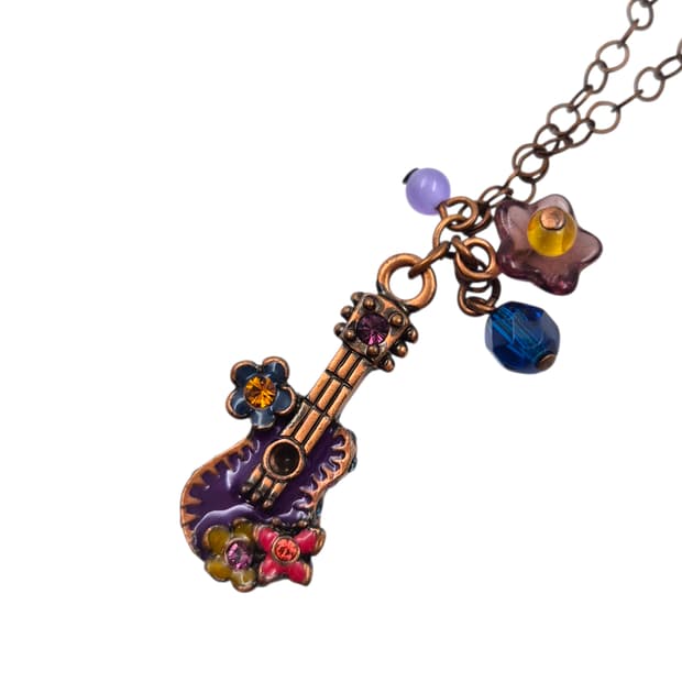 04s 안나수이 기타&음표 레이어드 목걸이