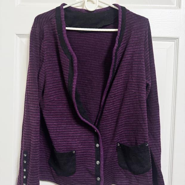 고스펑크 긴팔 가디건